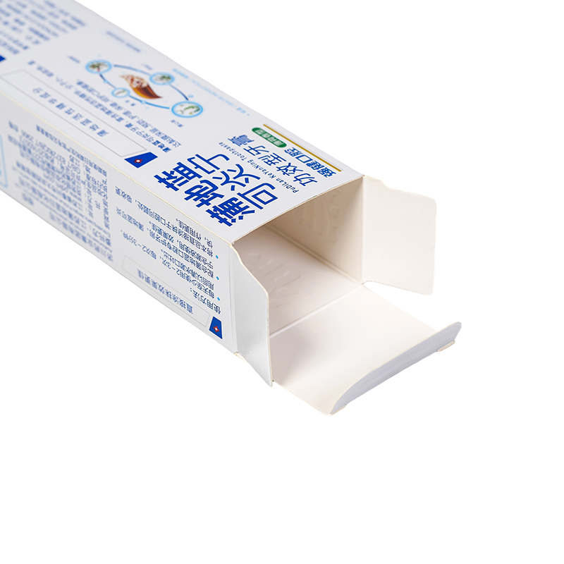 350G biela karta UV tlač Denné potreby papierové balenie, balenia zubnej pasty