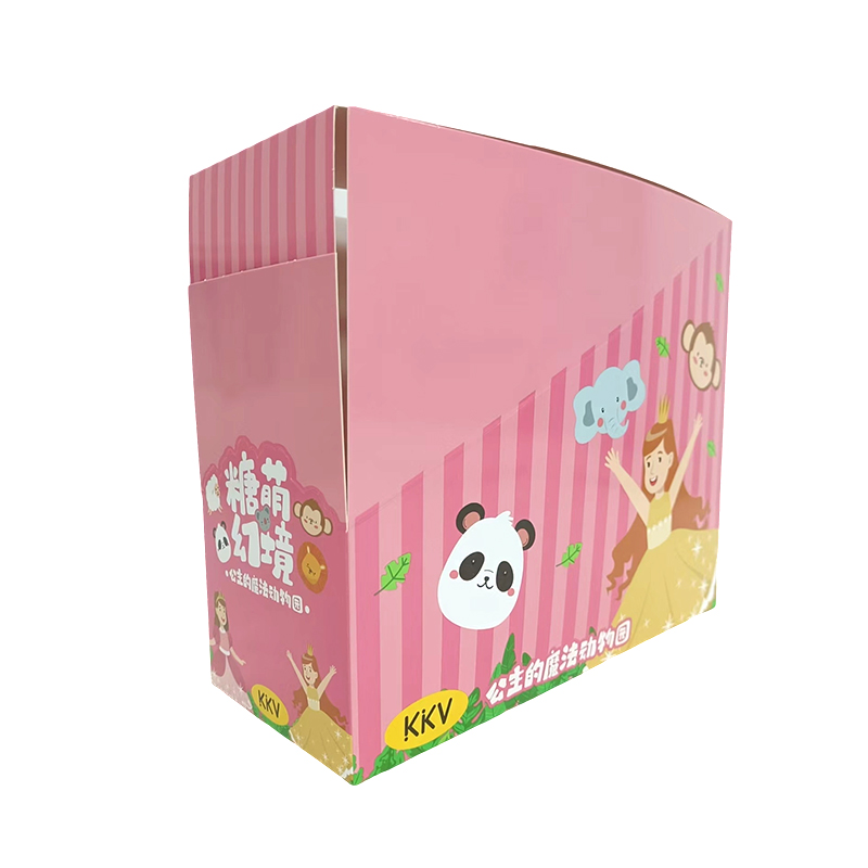400G Tlač bielych kariet a filmový film, Lollipop PDQ Paper Display Box