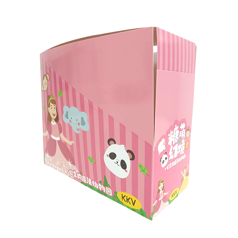 400G Tlač bielych kariet a filmový film, Lollipop PDQ Paper Display Box