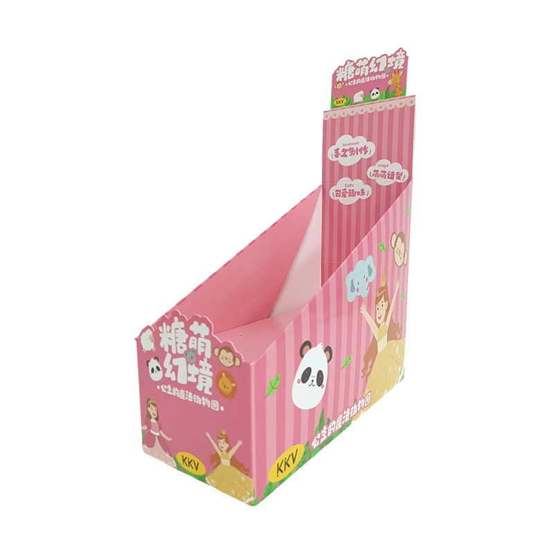 400G Tlač bielych kariet a filmový film, Lollipop PDQ Paper Display Box